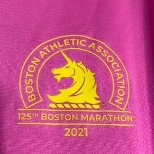 125th Boston BAA Marathon Adidas men Official Race  AeroReady Shirt L Large NWT